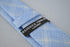light blue check cotton tie